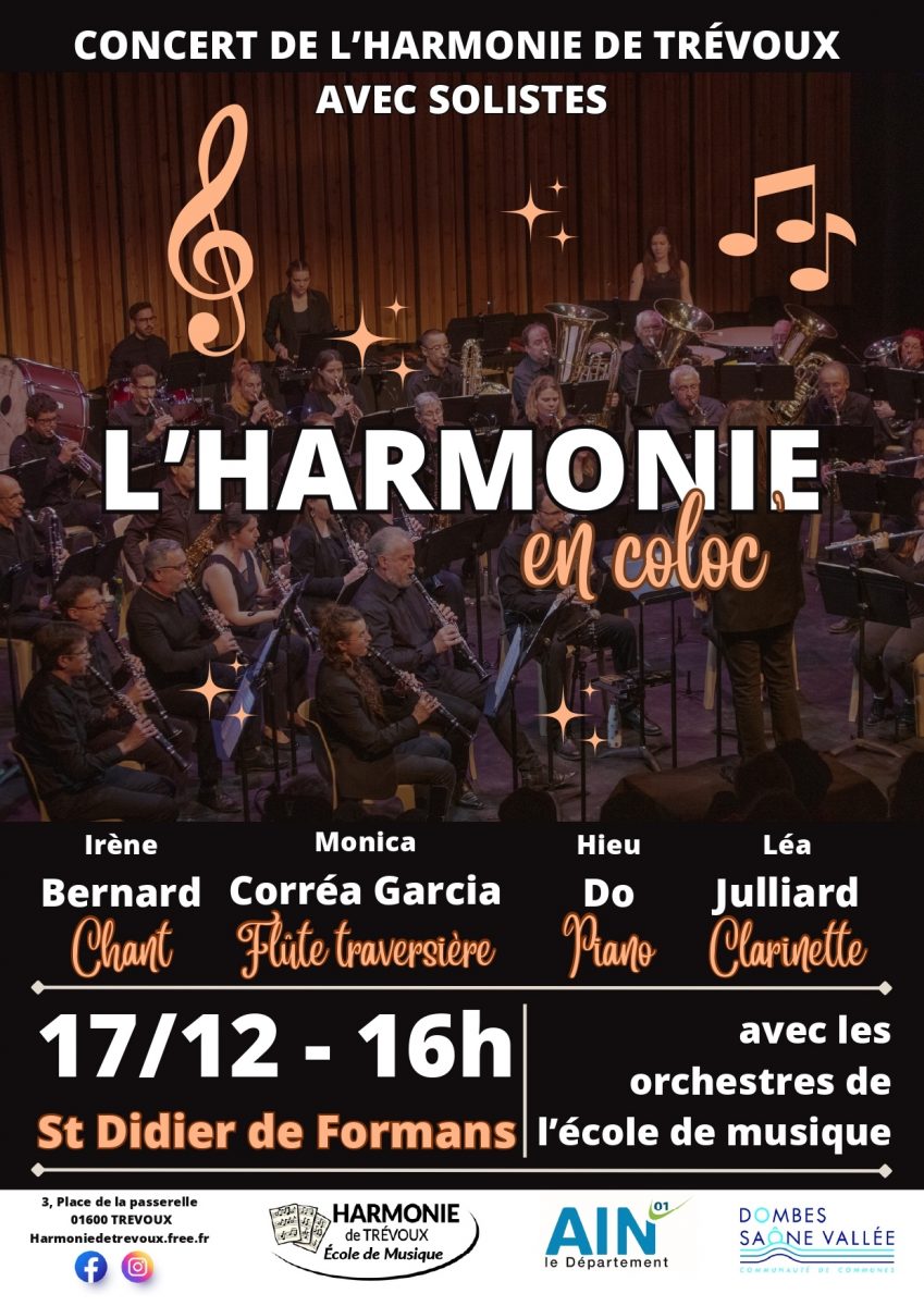 Concert d'hiver - L'Harmonie de Trévoux en coloc