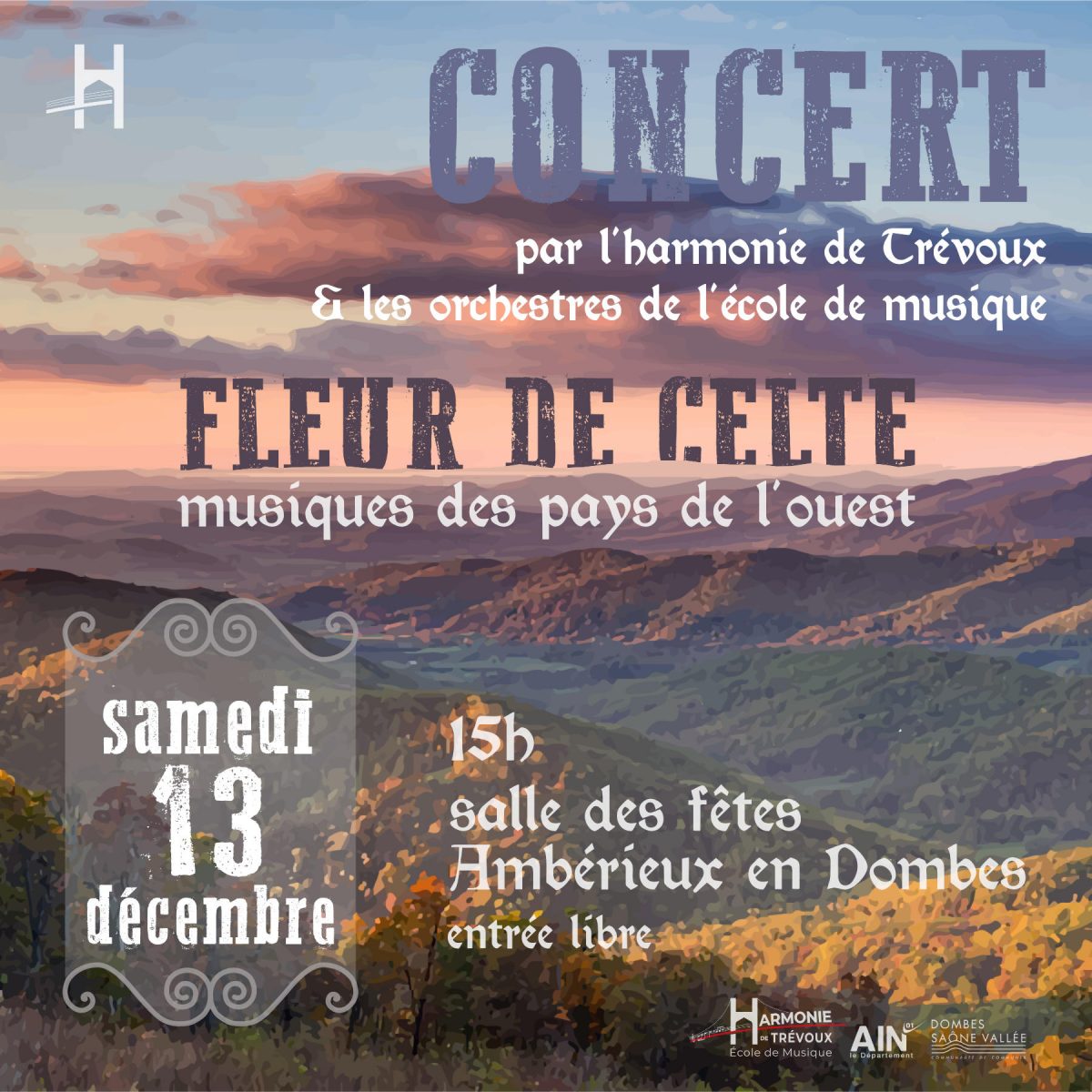 Concert de l'harmonie de trévoux et les orchestres de l'école de musique
