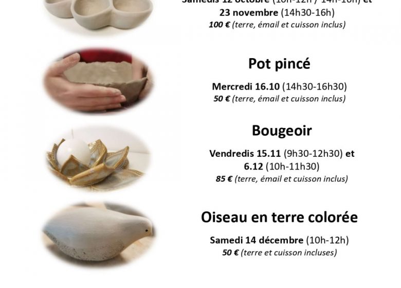 Stage de poterie/modelage