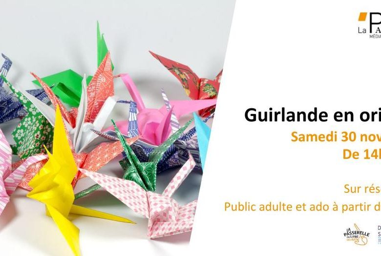 Atelier guirlande en origami