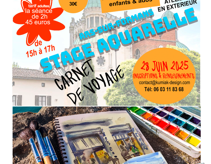 Stage aquarelle : Carnet de voyage