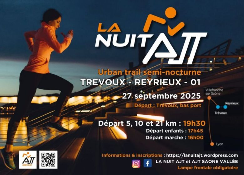 La Nuit AJT 2025 – Urban trail semi-nocture
