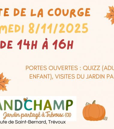 Fête de la courge au Jardin partagé Grand Champ de Trévoux