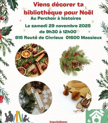 Atelier créatif : viens décorer ta bibliothèque pour Noël