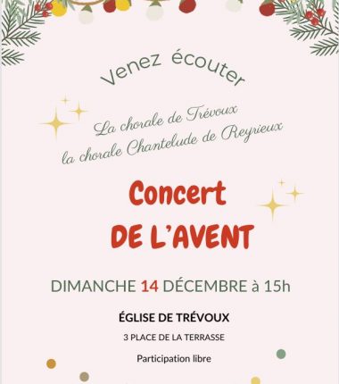 Concert de l’Avent à l’Eglise Saint-Symphorien de Trévoux