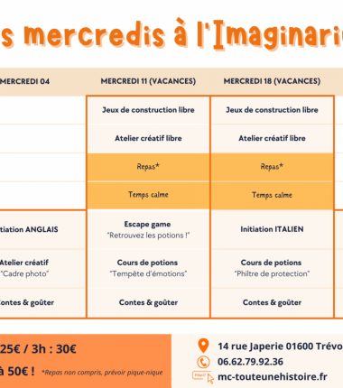 Les mercredis à l&rsquo;Imaginarium