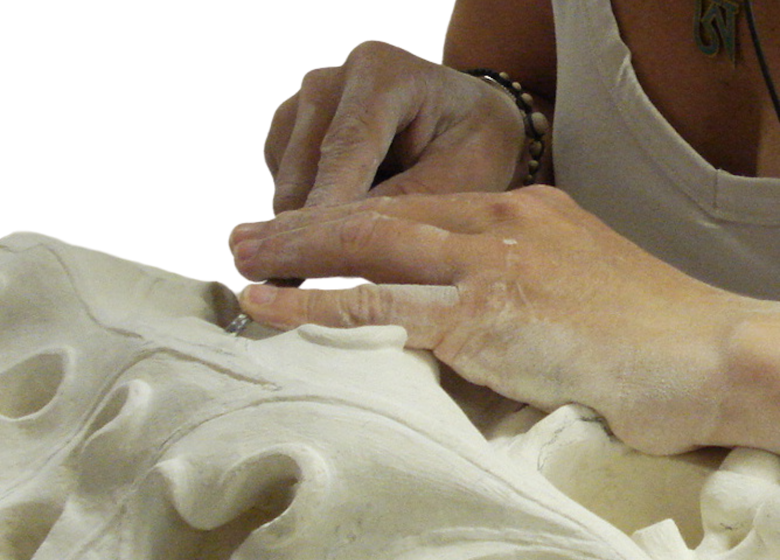 Atelier de sculpture sur pierre