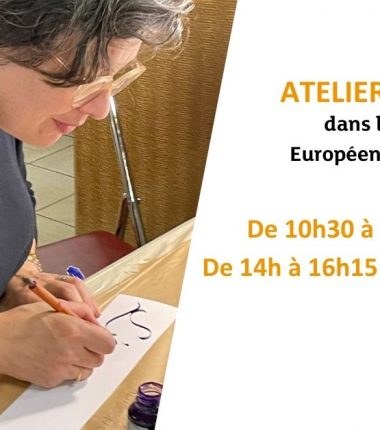 Atelier Calligraphie dans le cadre des Journées Européennes des Métiers d&rsquo;Art