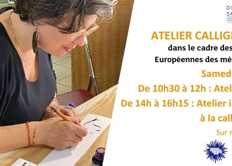 Atelier Calligraphie dans le cadre des Journées Européennes des Métiers d&rsquo;Art