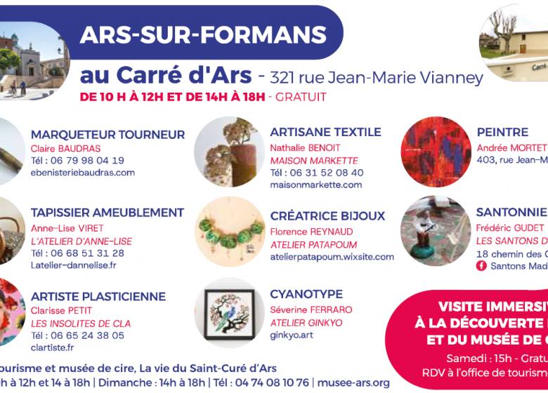 Exposition et rencontre avec artistes et artisans à Ars