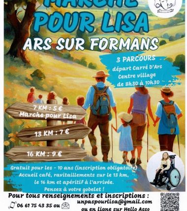 Marche pour Lisa à Ars-sur-Formans