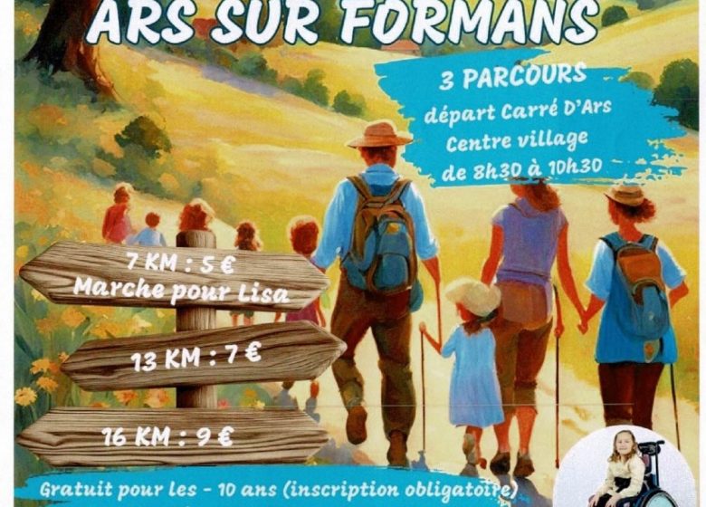 Marche pour Lisa à Ars-sur-Formans