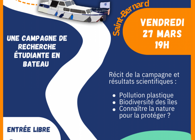 Conférence et expo Saône2Rhône – Une campagne de recherche étudiante en bateau