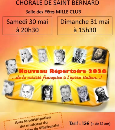 Concerts – Chorale de Saint-Bernard