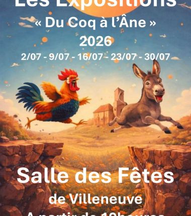 Les Expositions artistiques « Du Coq à l&rsquo;Ane » dans le cadre du festival « Les Jeudis de Juillet »