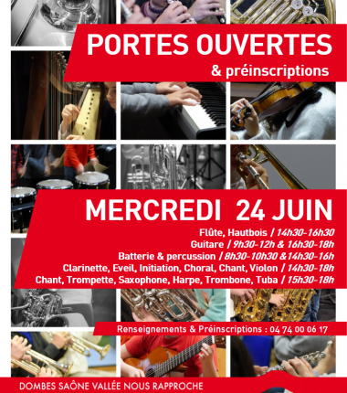 Portes ouvertes de l&rsquo;école de musique de Trévoux