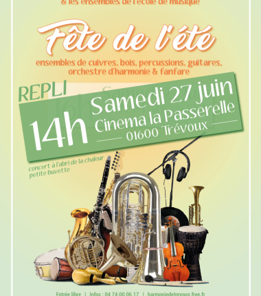 Fête de l&rsquo;été de l&rsquo;Harmonie et école de musique de Trévoux