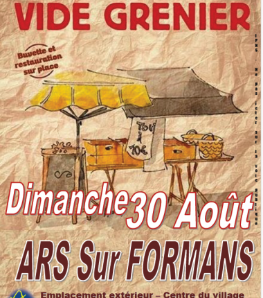Vide grenier à Ars-sur-Formans