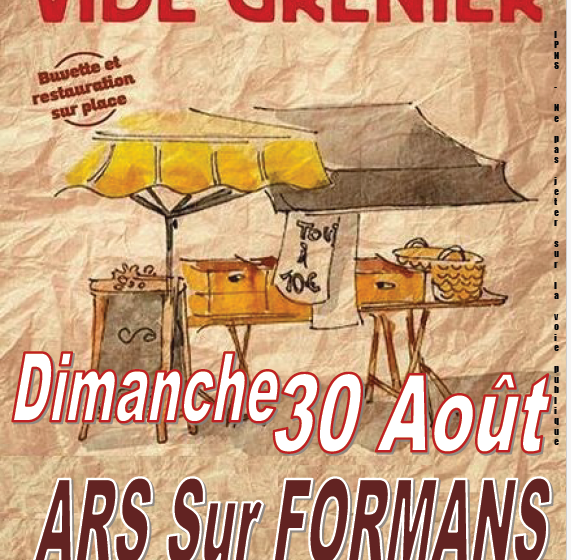 Vide grenier à Ars-sur-Formans