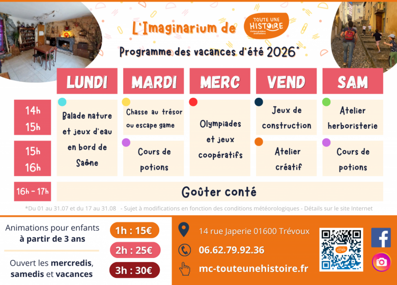 Animations à l&rsquo;Imaginarium de Toute une Histoire