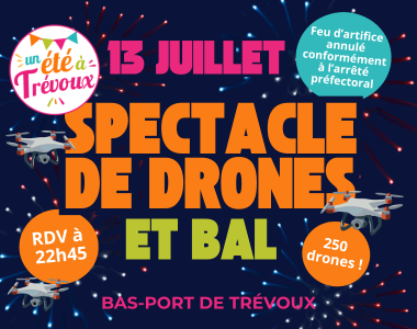 Feu d&rsquo;artifice et bal des pompiers à Trévoux