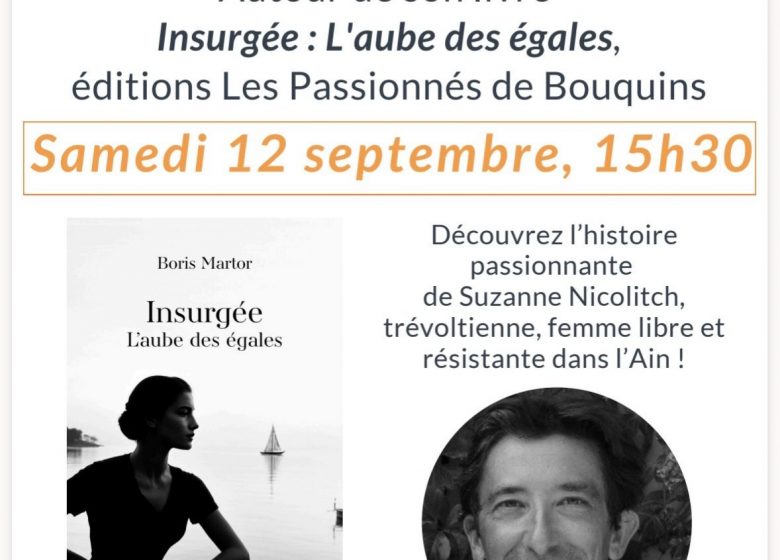 Rencontre de l&rsquo;auteur du roman Insurgée l&rsquo;aube des égales