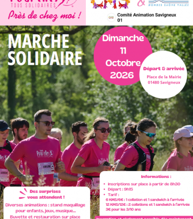 Savigneux : Marche Solidaire au profit de l&rsquo;association Courir pour elles