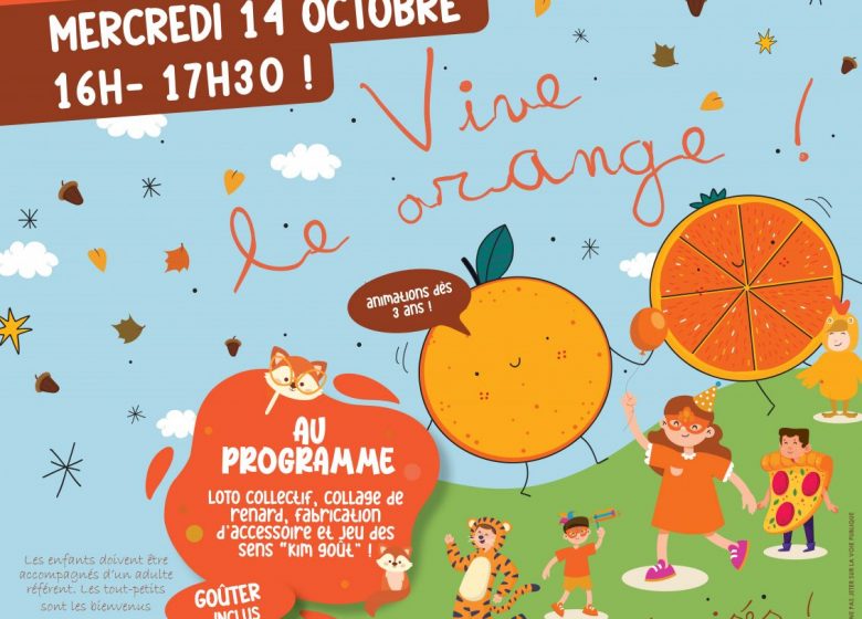 Atelier créatif et automnal « Vive le orange ! »