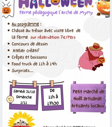 Halloween à la ferme pédagogique l&rsquo;Arche de Mymy