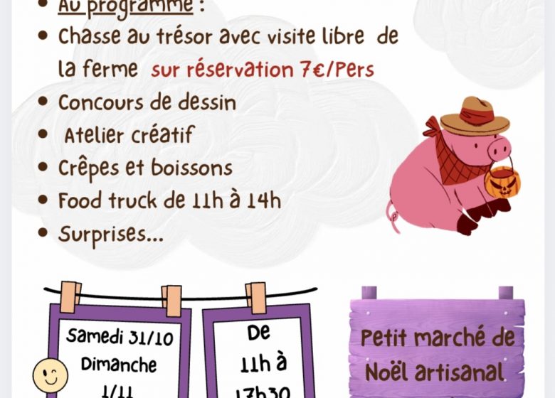 Halloween à la ferme pédagogique l&rsquo;Arche de Mymy