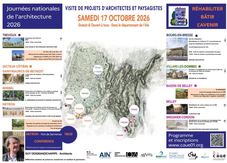 Visites de projets d&rsquo;architectes et conférence – JNA 2026